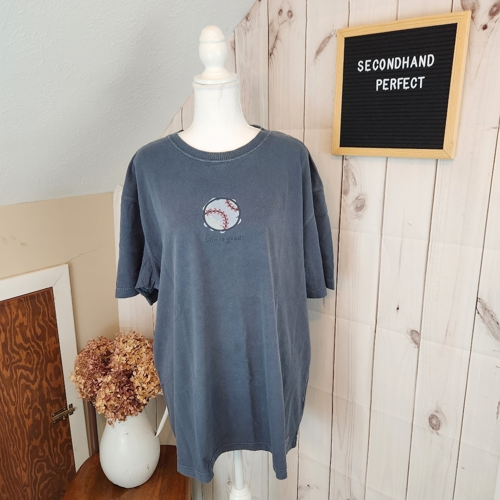 Life is Good Baseball Tee Shirt